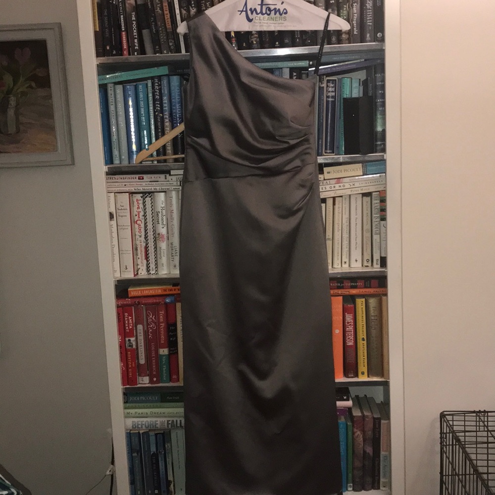 After Six Bridesmaid Dress Size 12 Color Silver